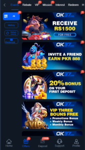 OK37 Game APK Download Pakistan 2026 – Register, Login & Earn Real Money 5